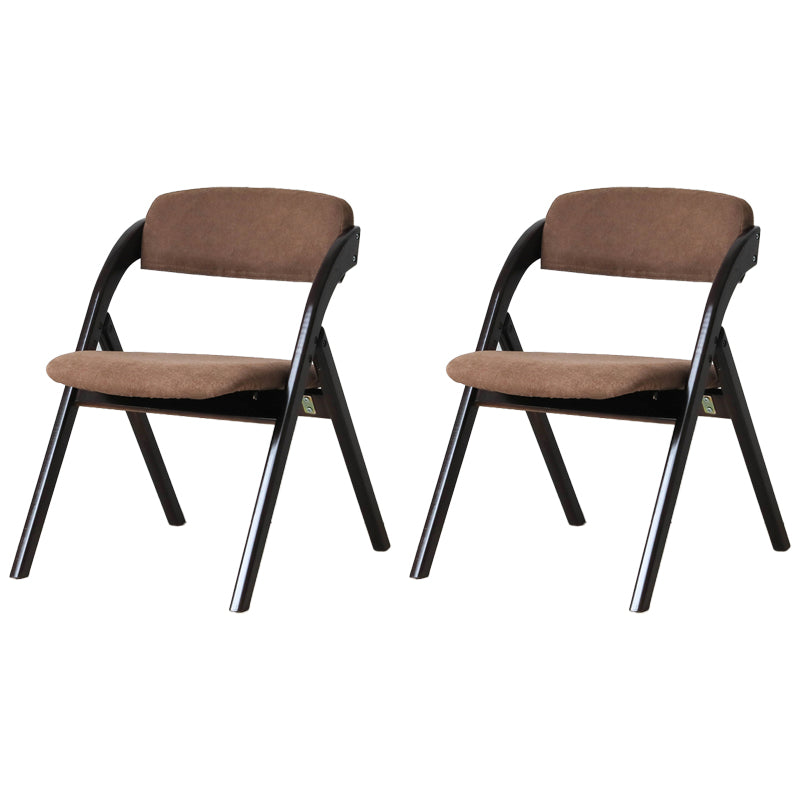 Chaise latéral de maison scandinave rembourrée en bois ouvert en bois pliant chaise
