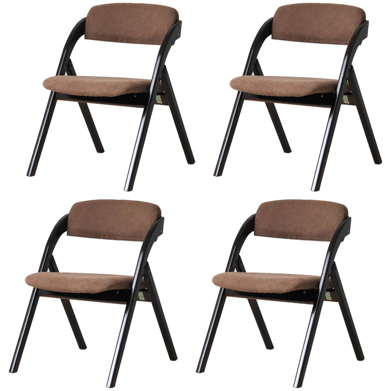 Chaise latéral de maison scandinave rembourrée en bois ouvert en bois pliant chaise
