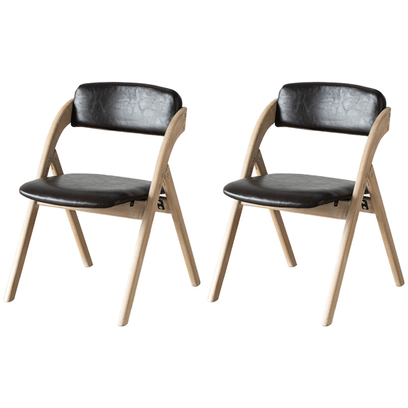 Chaise latéral de maison scandinave rembourrée en bois ouvert en bois pliant chaise