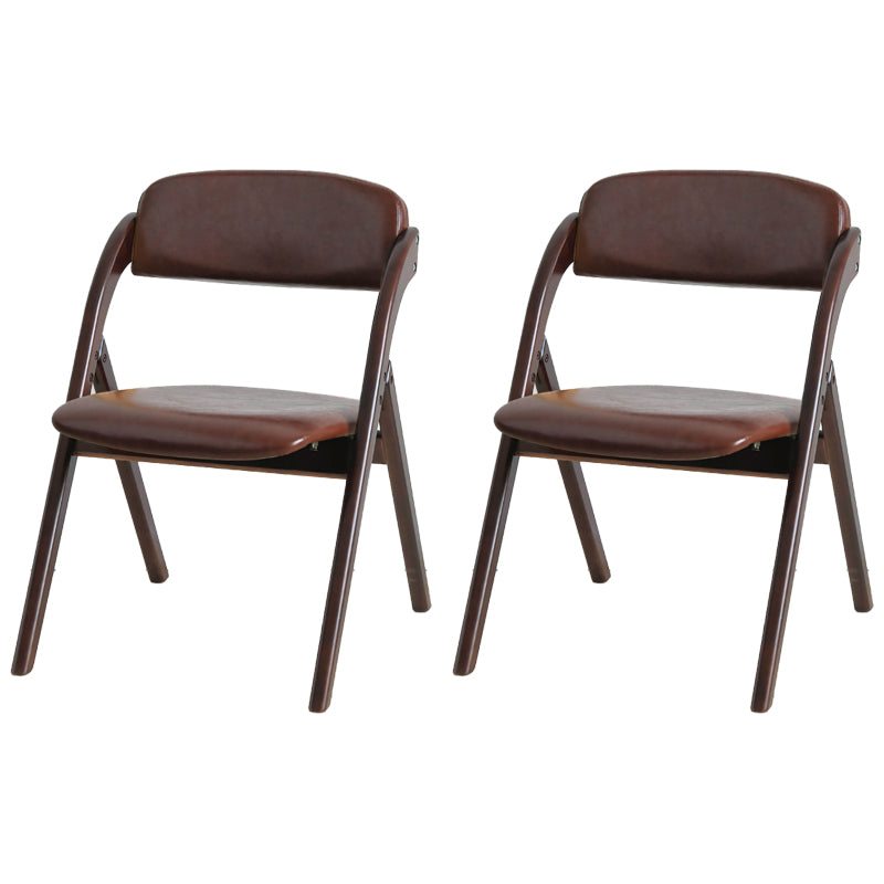 Chaise latéral de maison scandinave rembourrée en bois ouvert en bois pliant chaise