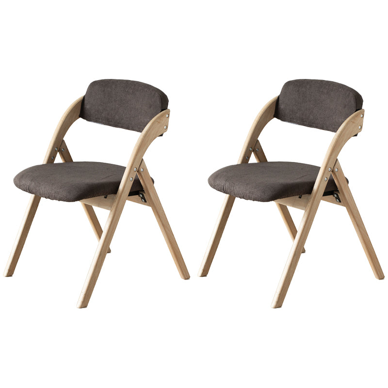 Chaise latéral de maison scandinave rembourrée en bois ouvert en bois pliant chaise