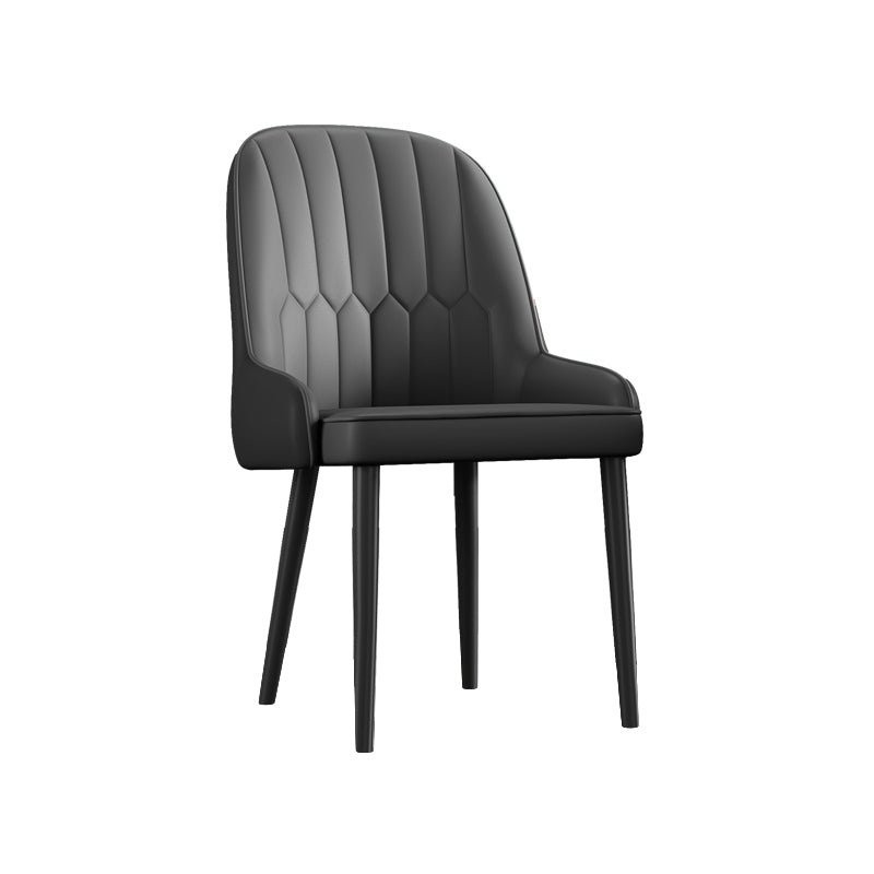 Les chaises de salle à manger en métal Glam ont rembourré les fauteuils latéraux en cuir d'unité centrale pour le restaurant
