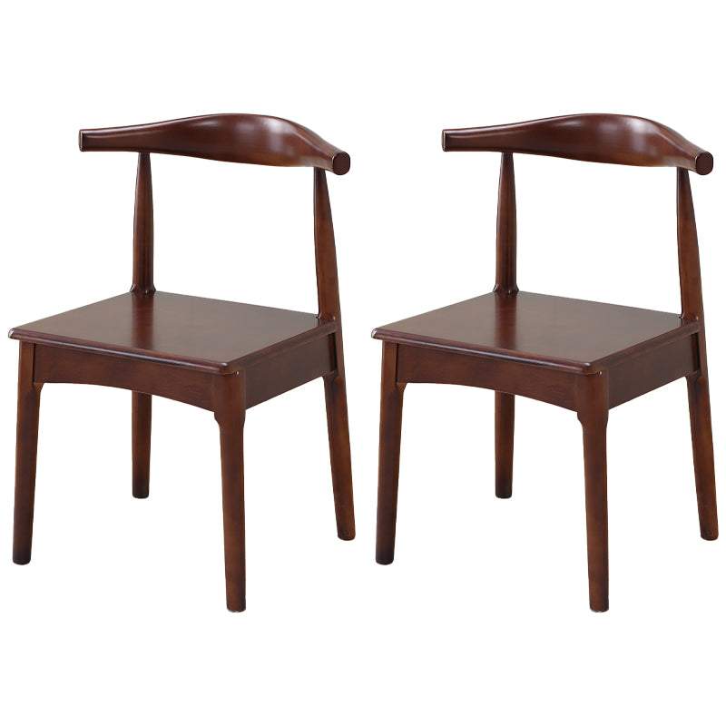 Chaise d'appoint scandinave à dossier ouvert, chaise de salle à manger rembourrée en bois