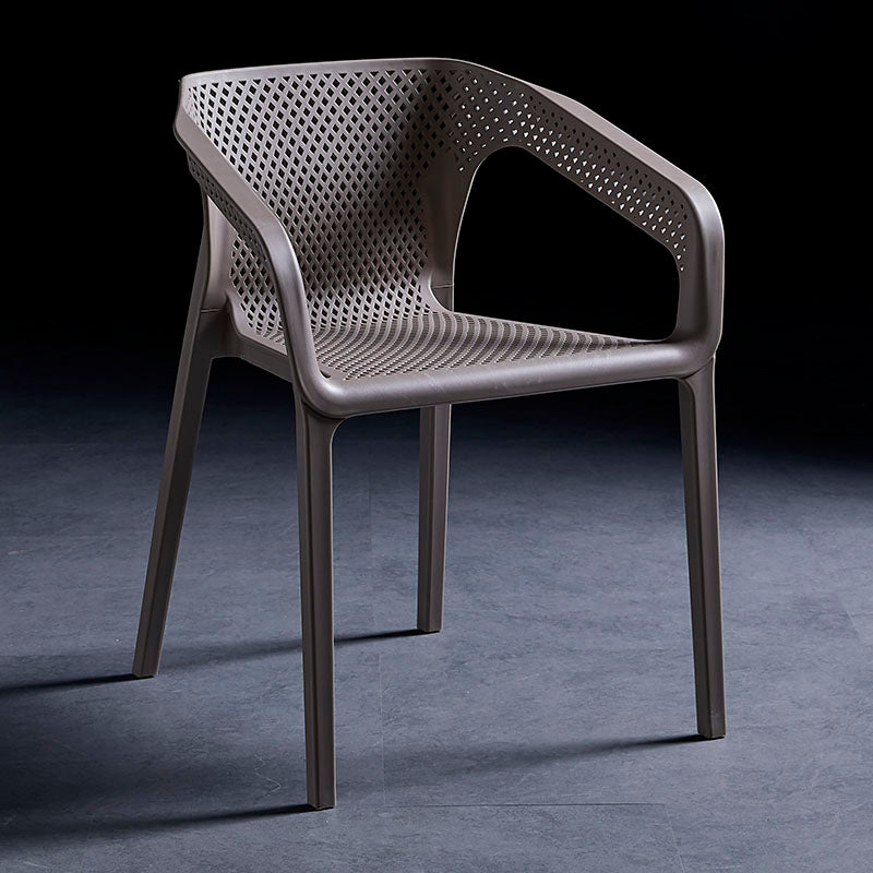 Chaise de salle à manger en plastique de style contemporain, chaises de salle à manger empilables pour cuisine