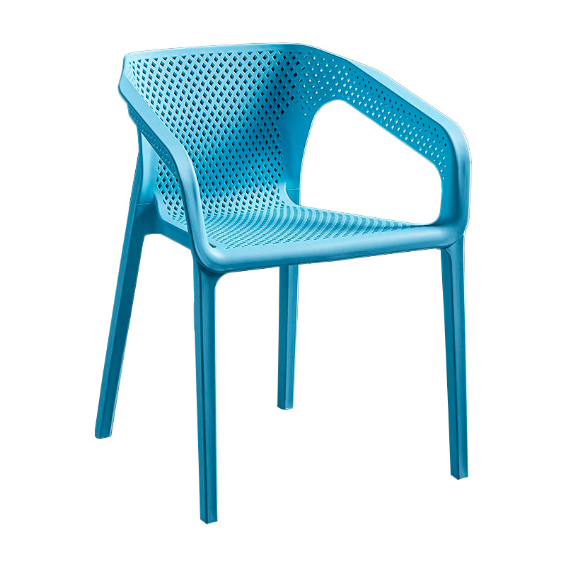 Silla de comedor de plástico de estilo moderno, sillas de comedor apilables para cocina