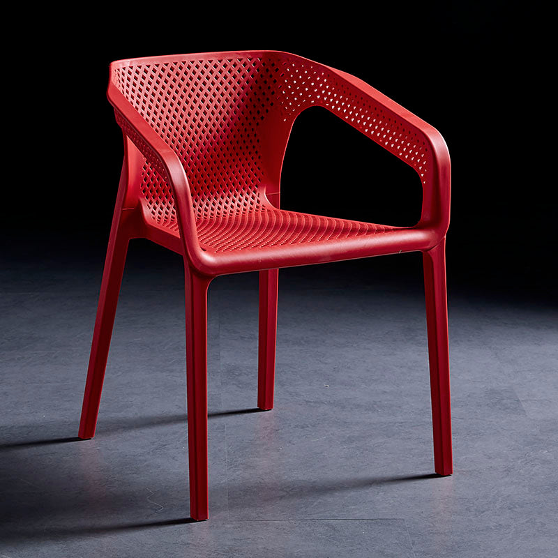 Chaise de salle à manger en plastique de style contemporain, chaises de salle à manger empilables pour cuisine