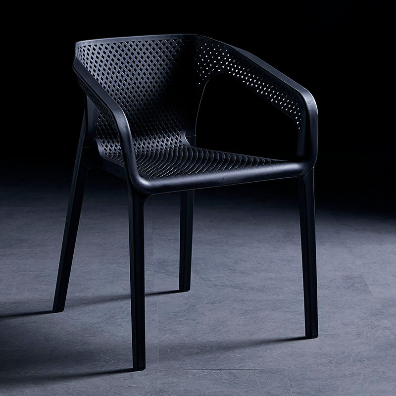 Chaise de salle à manger en plastique de style contemporain, chaises de salle à manger empilables pour cuisine