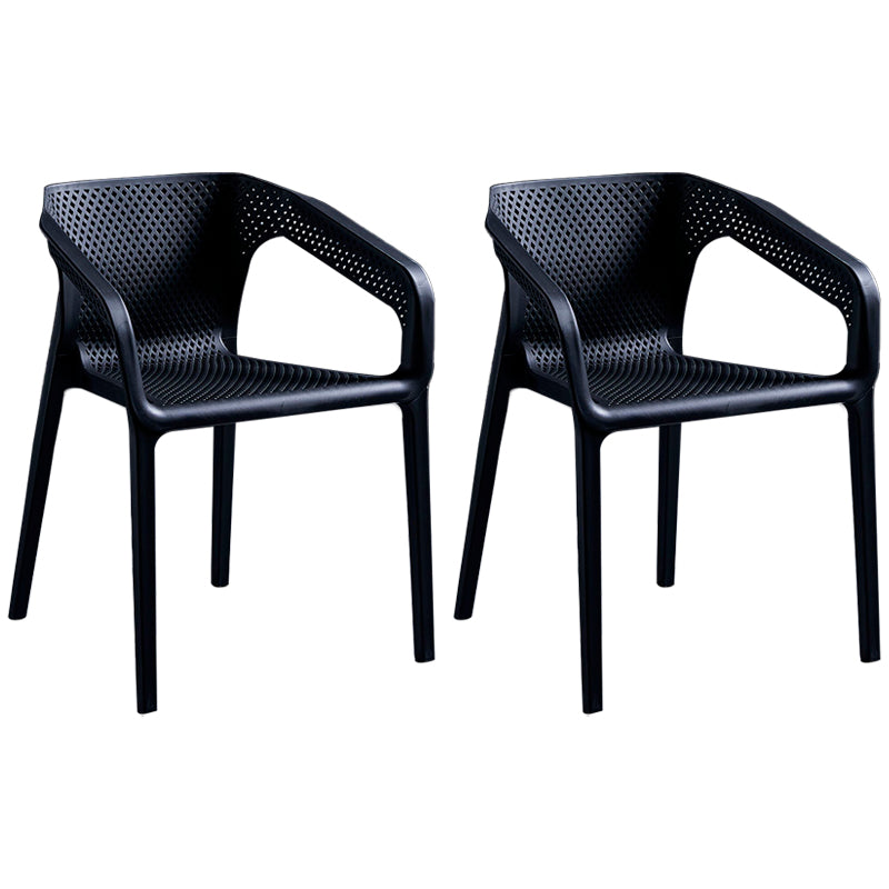 Silla de comedor de plástico de estilo moderno, sillas de comedor apilables para cocina