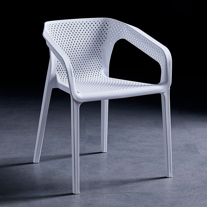 Silla de comedor de plástico de estilo moderno, sillas de comedor apilables para cocina