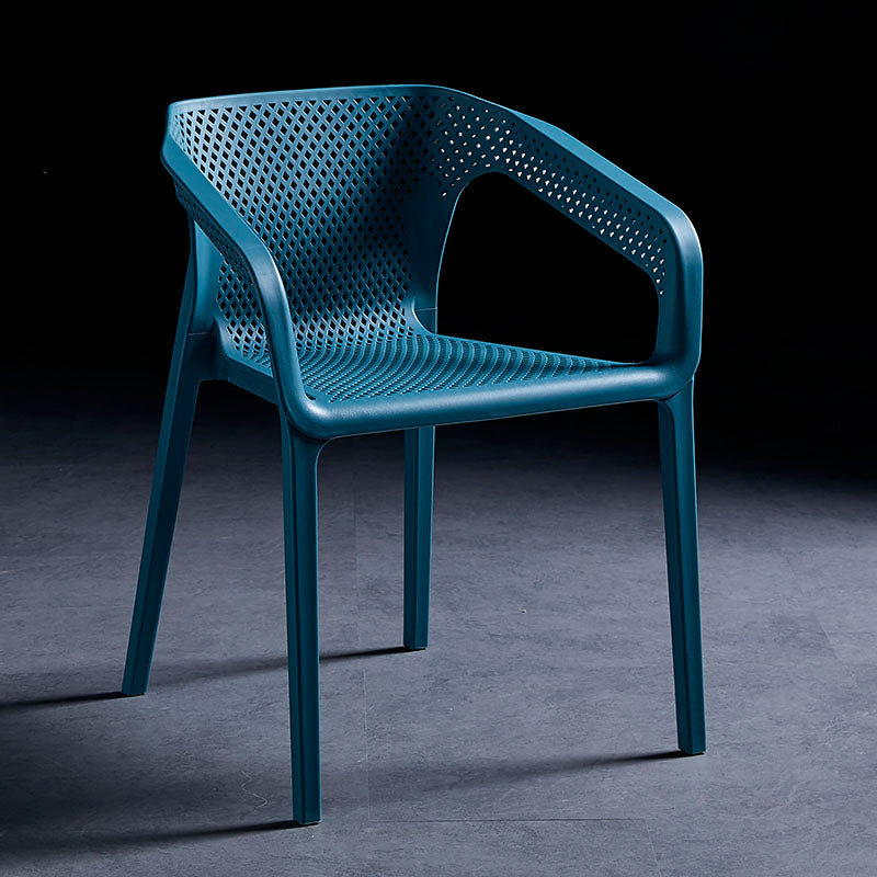 Silla de comedor de plástico de estilo moderno, sillas de comedor apilables para cocina