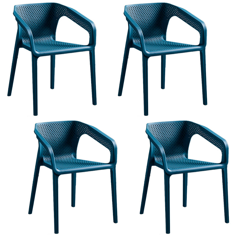 Silla de comedor de plástico de estilo moderno, sillas de comedor apilables para cocina