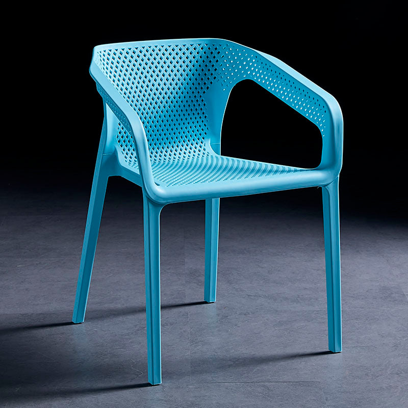 Chaise de salle à manger en plastique de style contemporain, chaises de salle à manger empilables pour cuisine