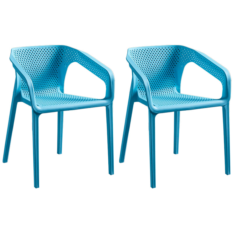 Silla de comedor de plástico de estilo moderno, sillas de comedor apilables para cocina