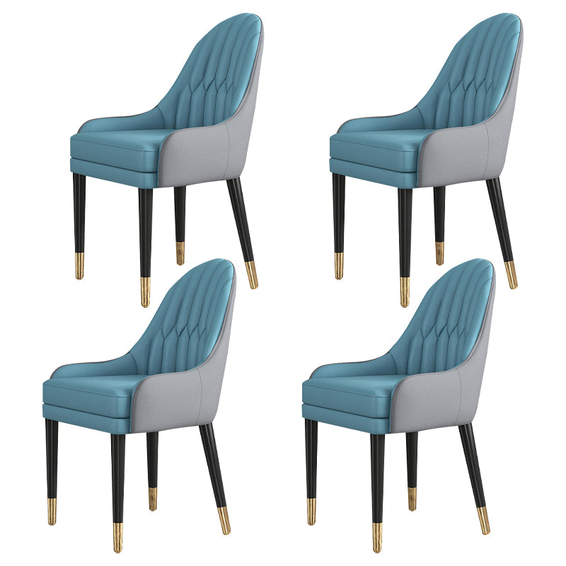 Glam Wood Dining Room Chairs Upholstered Arm Dining Chairs for Restaurant