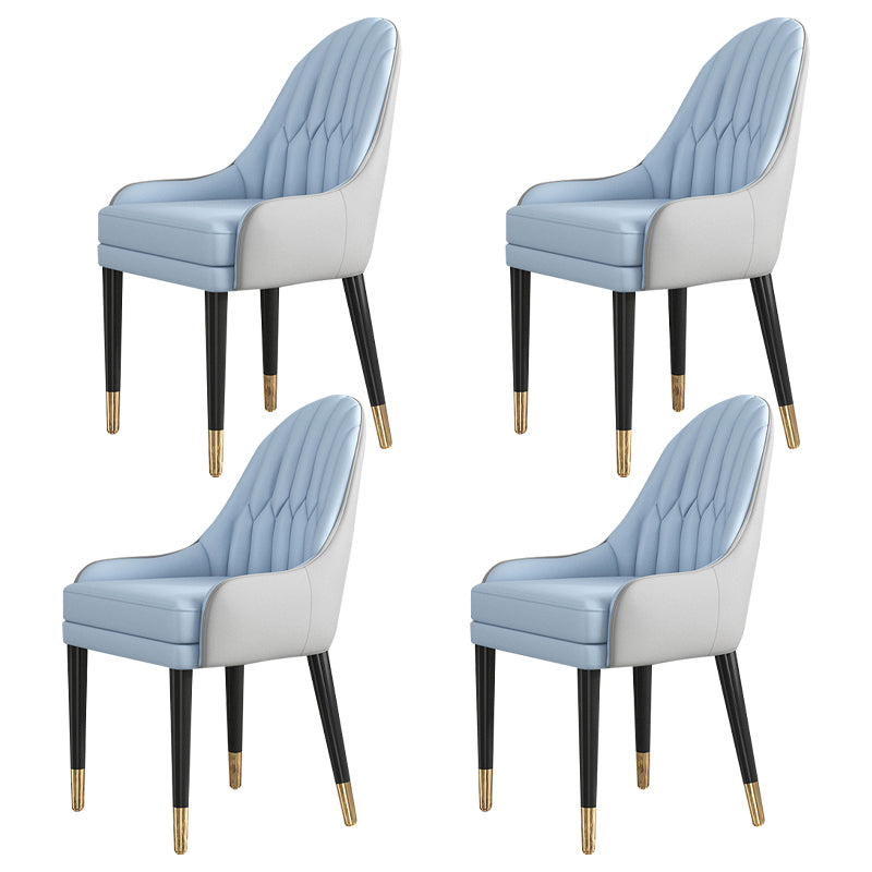 Glam Wood Dining Room Chairs Upholstered Arm Dining Chairs for Restaurant