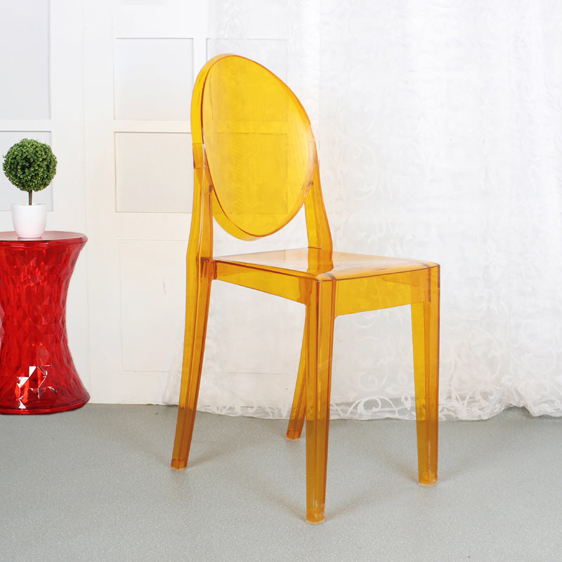 Ensemble de chaises en plastique de style scandinave, chaises de cuisine à manger et dos ouvert