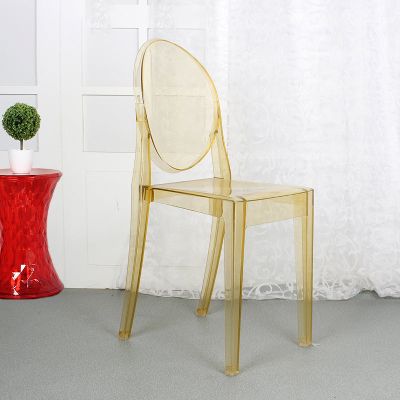 Ensemble de chaises en plastique de style scandinave, chaises de cuisine à manger et dos ouvert