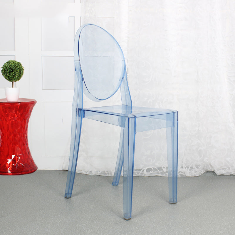 Ensemble de chaises en plastique de style scandinave, chaises de cuisine à manger et dos ouvert