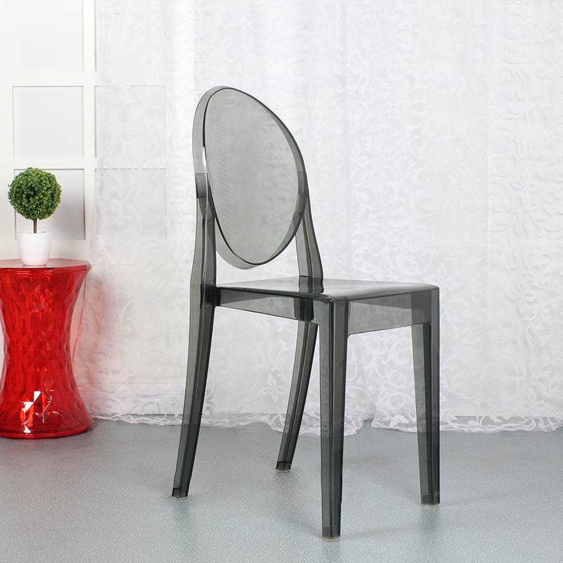 Ensemble de chaises en plastique de style scandinave, chaises de cuisine à manger et dos ouvert