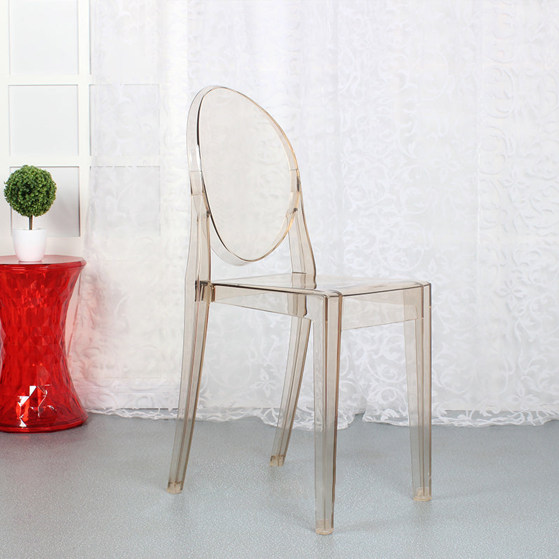 Ensemble de chaises en plastique de style scandinave, chaises de cuisine à manger et dos ouvert