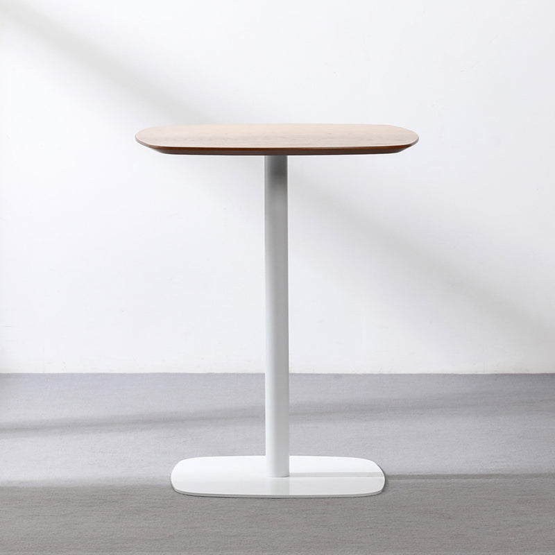 23.6-inch Square Shape Industrial Dining Table Three-Color Fixed Table with Wooden