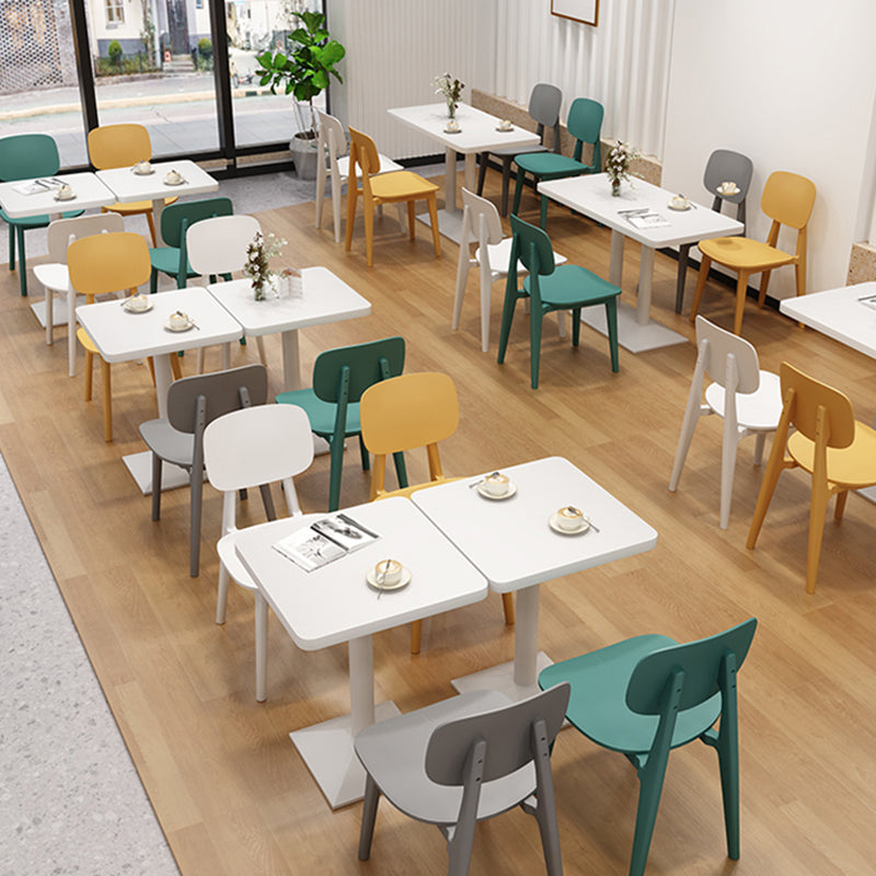 Colección de comedor de mesa de comedor de estilo industrial para el comedor de piedra para interiores