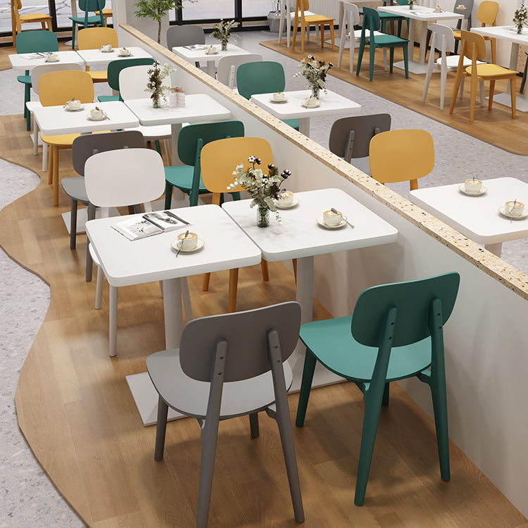 Colección de comedor de mesa de comedor de estilo industrial para el comedor de piedra para interiores