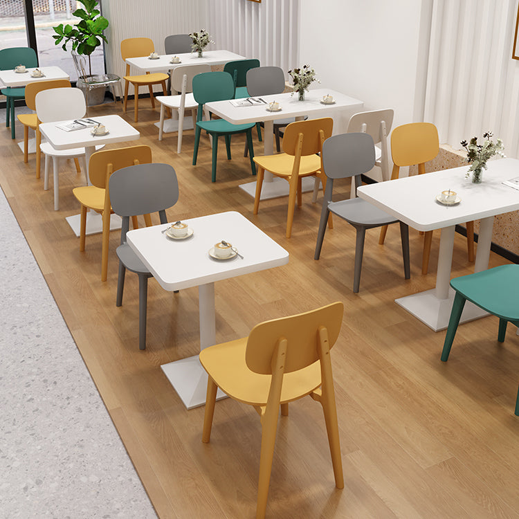 Colección de comedor de mesa de comedor de estilo industrial para el comedor de piedra para interiores