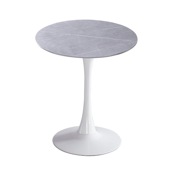 Moderner Stil runder Esstisch Sintered Stone Esstisch mit Tulpenbasis