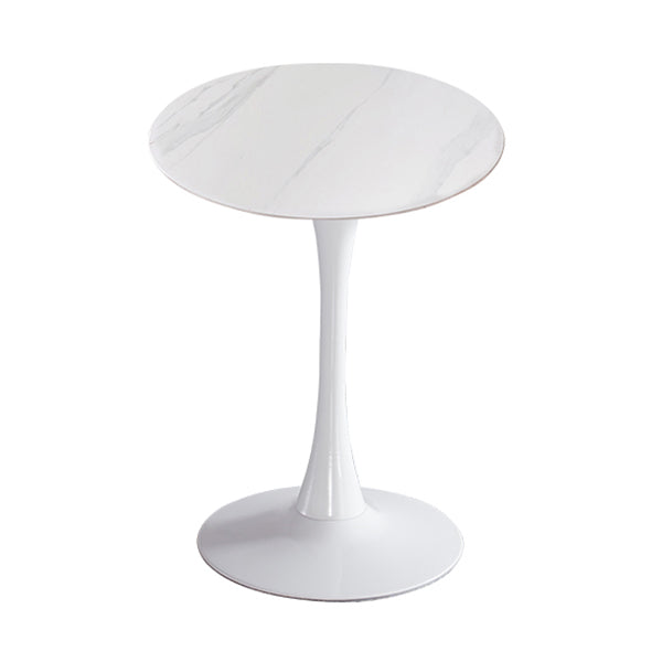Moderner Stil runder Esstisch Sintered Stone Esstisch mit Tulpenbasis