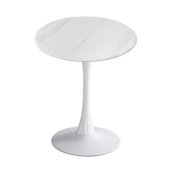 Moderner Stil runder Esstisch Sintered Stone Esstisch mit Tulpenbasis