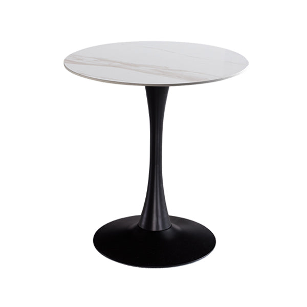 Moderner Stil runder Esstisch Sintered Stone Esstisch mit Tulpenbasis