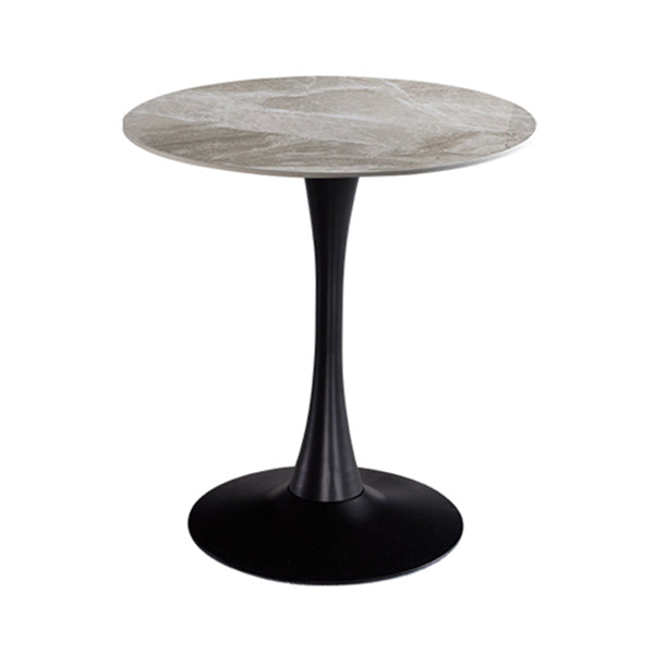 Moderner Stil runder Esstisch Sintered Stone Esstisch mit Tulpenbasis