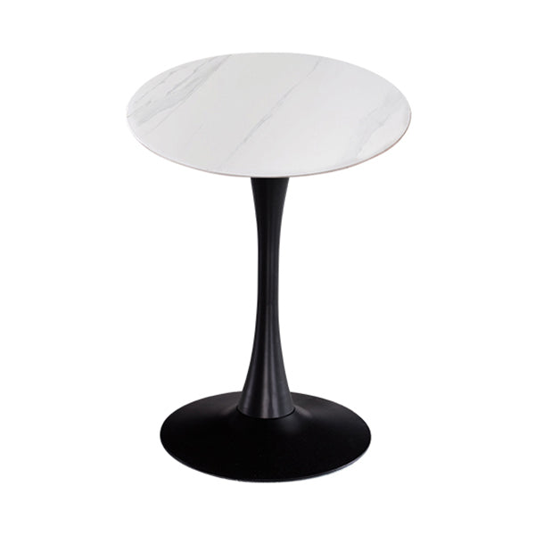 Moderner Stil runder Esstisch Sintered Stone Esstisch mit Tulpenbasis
