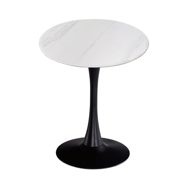 Moderner Stil runder Esstisch Sintered Stone Esstisch mit Tulpenbasis