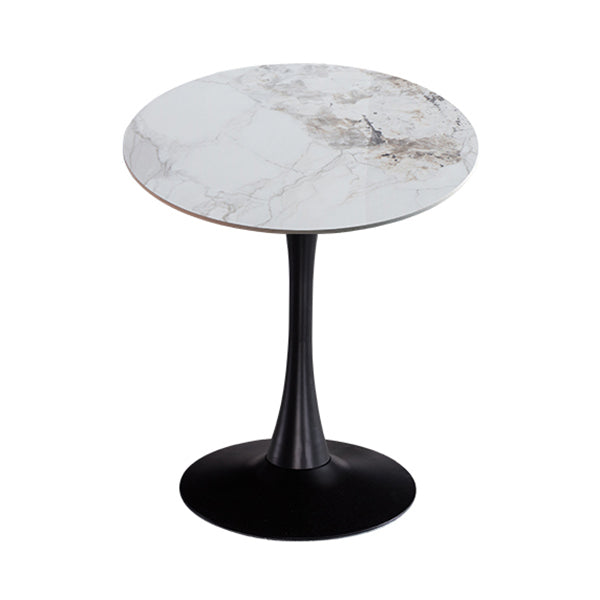 Moderner Stil runder Esstisch Sintered Stone Esstisch mit Tulpenbasis