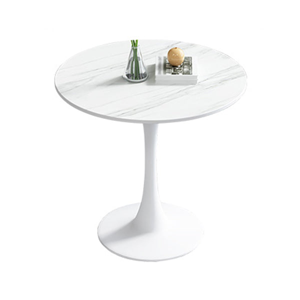Moderne stijl ronde eettafel gesinterde stenen tafel met tulpbasis voor thuis
