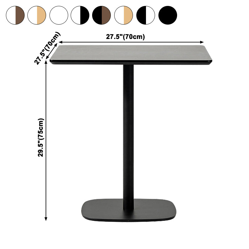 Industriële vierkante eettafel voetstuk eettafel voor thuiskeukendiner