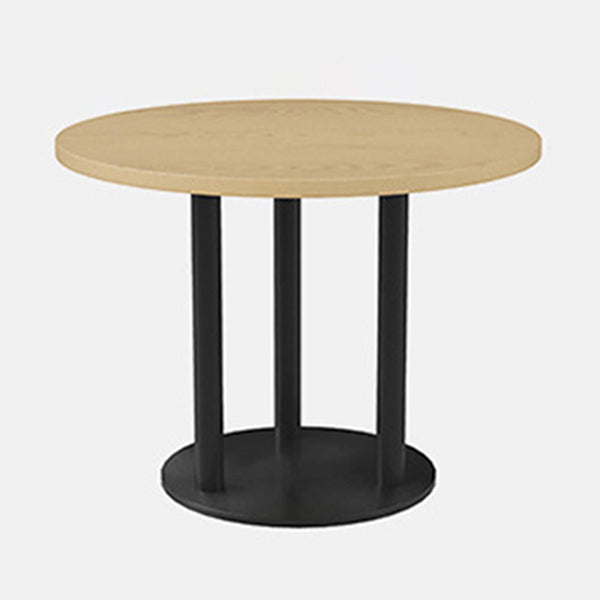 Industriële stijl houten eettafel bruine tafel met zwart frame voor eetkamer