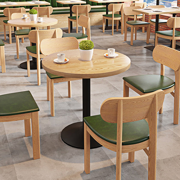 Industriële stijl houten eettafel bruine tafel met zwart frame voor eetkamer
