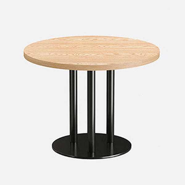 Industriële stijl houten eettafel bruine tafel met zwart frame voor eetkamer