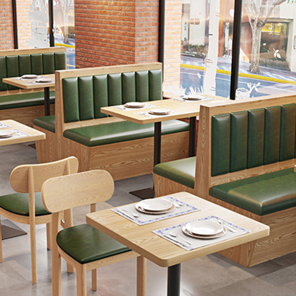 Industriële stijl houten eettafel bruine tafel met zwart frame voor eetkamer