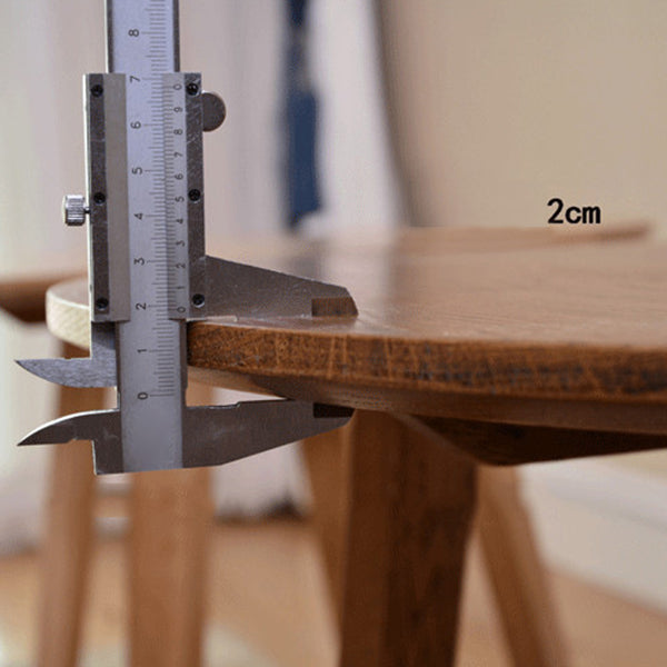 Mesa de comedor de madera maciza de roble con pedestal doble, mesa de comedor de estilo moderno