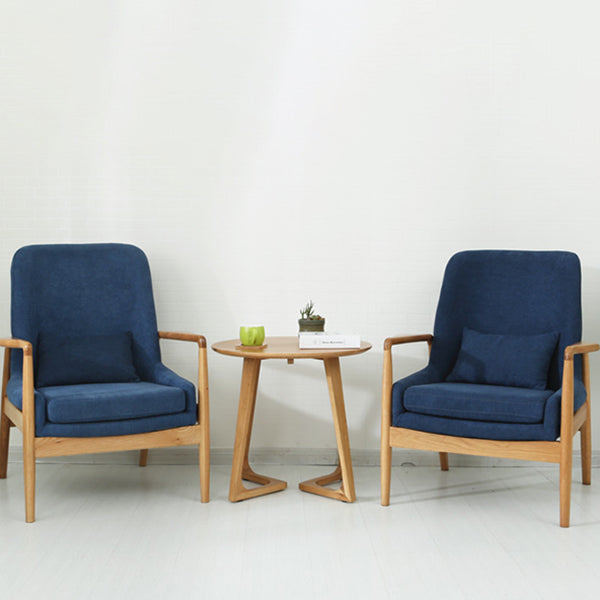 Mesa de comedor de madera maciza de roble con pedestal doble, mesa de comedor de estilo moderno