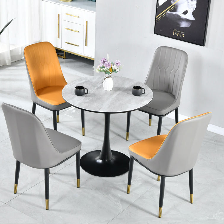 Round Shape Dining Table Simplicity Style Tulip Base Table for Dining Room