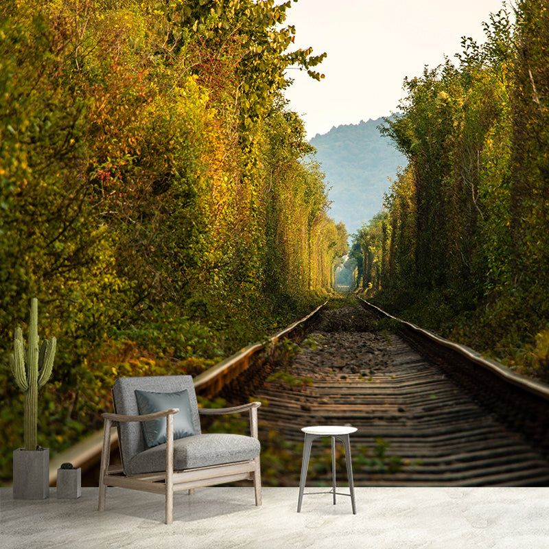 Modern Style Spatial Extension Mural Mildew Resistant Wallpaper for Home Decor