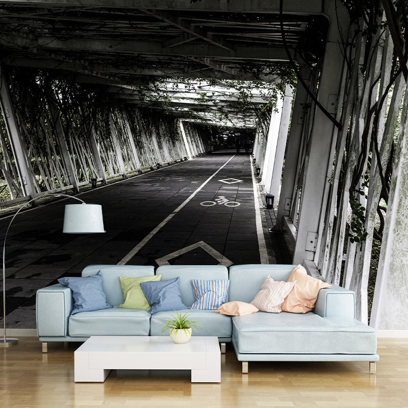 Modern Style Spatial Extension Mural Mildew Resistant Wallpaper for Wall Decor