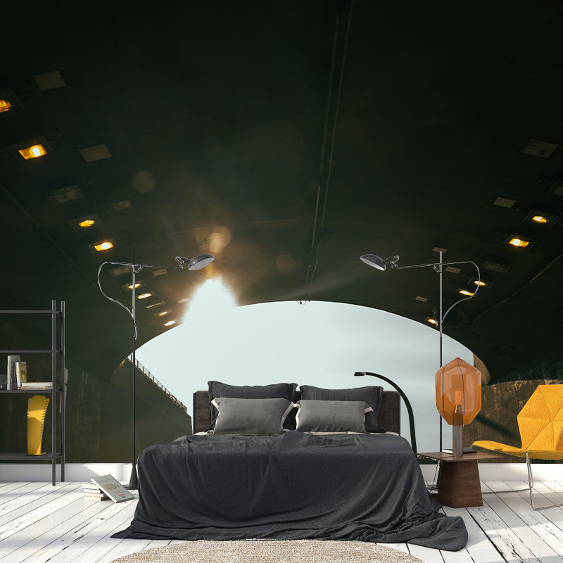 Modern Style Spatial Extension Mural Mildew Resistant Wallpaper for Wall Decor