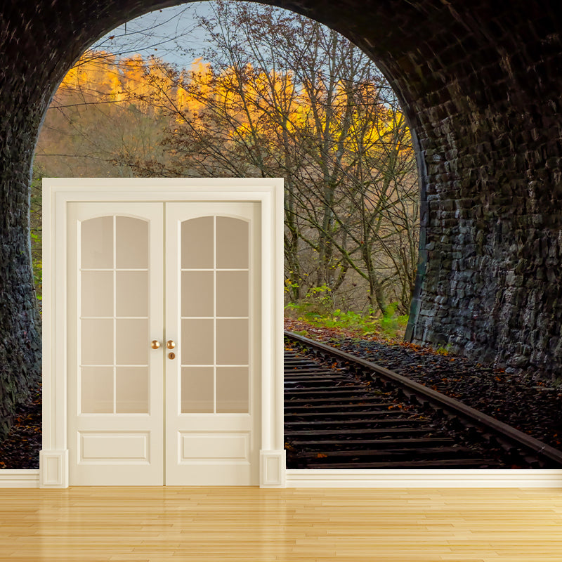 Personalized Size Spatial Extension Mural Wall Covering for Room