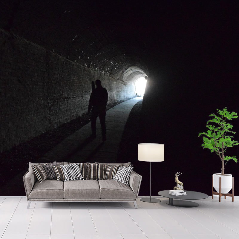 Modern Style Spatial Extension Mural Mildew Resistant Wallpaper for Home Decoration